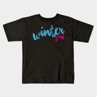 Winter Girl Kids T-Shirt